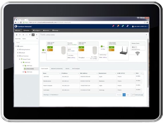 cnMaestro cloud based network management system