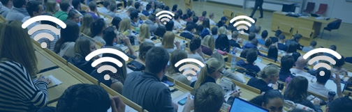 Wireless Synchronized Clock installed in school stadium - ROOTS Communications